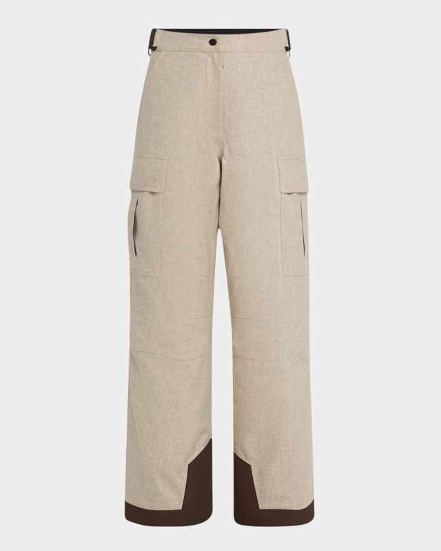 Padded Technical Wool Ski Pants